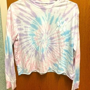 Crop top American eagle tailgate long sleeve tee